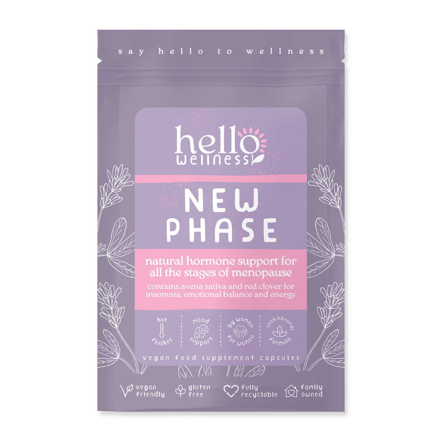 Hello Wellness. New Phase . 60 x 400mg.