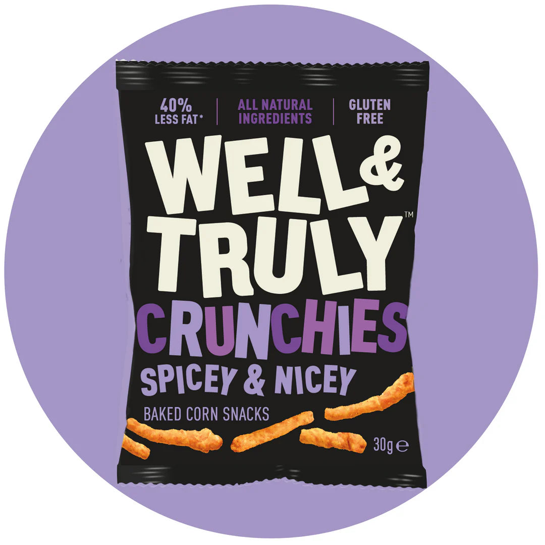 WELL & TRULY CRUNCHIES - Spicey & Nicey 30g bag