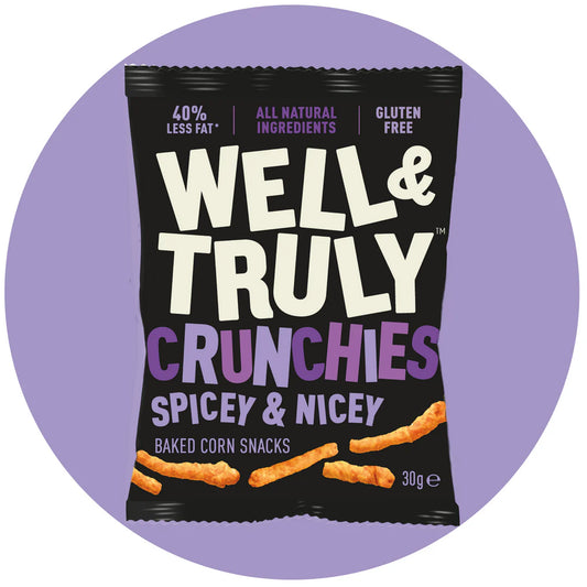 WELL & TRULY CRUNCHIES - Spicey & Nicey 30g bag