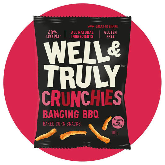 WELL & TRULY CRUNCHIES - Banging BBQ 30g bag